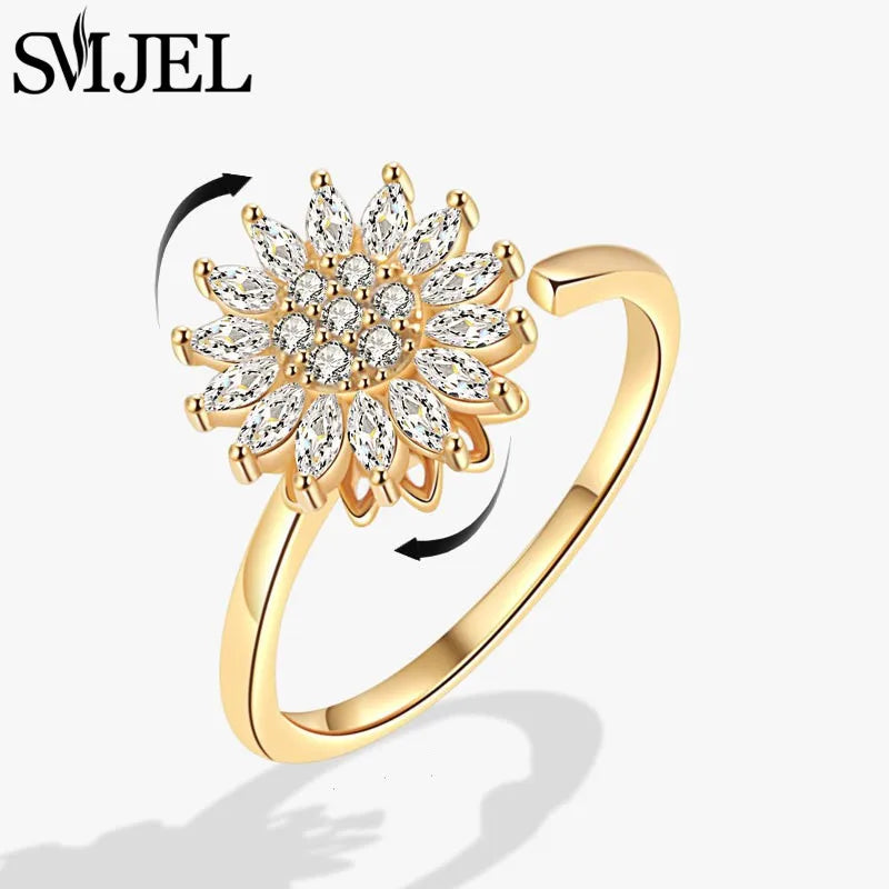 Anillo Anti-Estrés “Sunflower Spin”