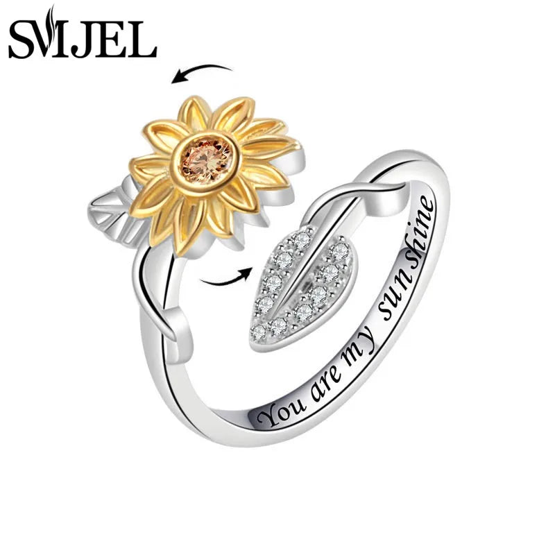 Anillo Anti-Estrés “Sunflower Spin”