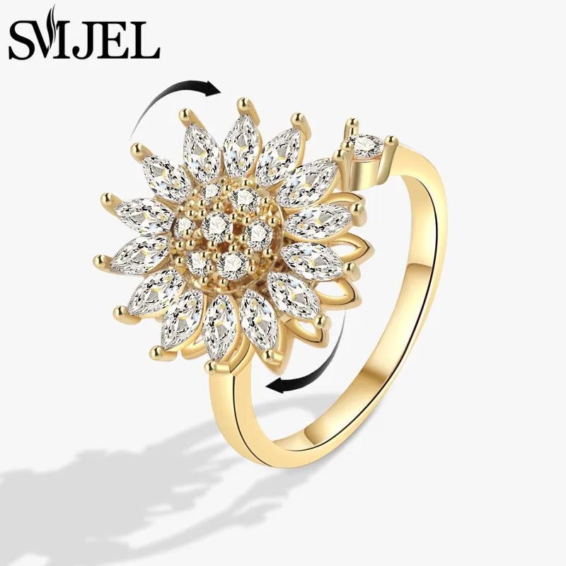 Anillo Anti-Estrés “Sunflower Spin”