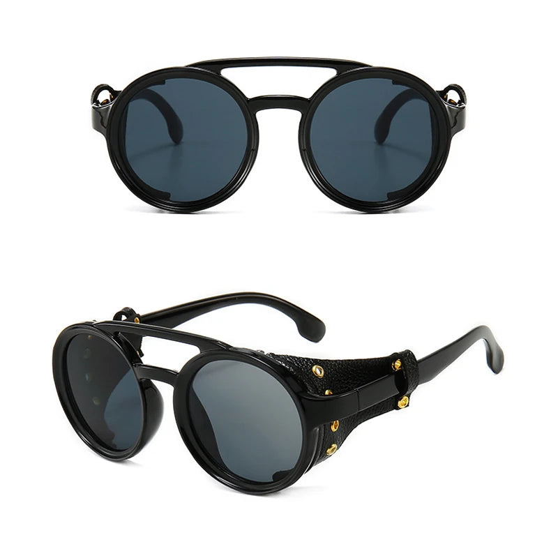 Gafas de Sol Steampunk con Escudos Laterales – Diseño Retro e Industrial