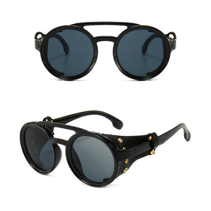Gafas de Sol Steampunk con Escudos Laterales – Diseño Retro e Industrial
