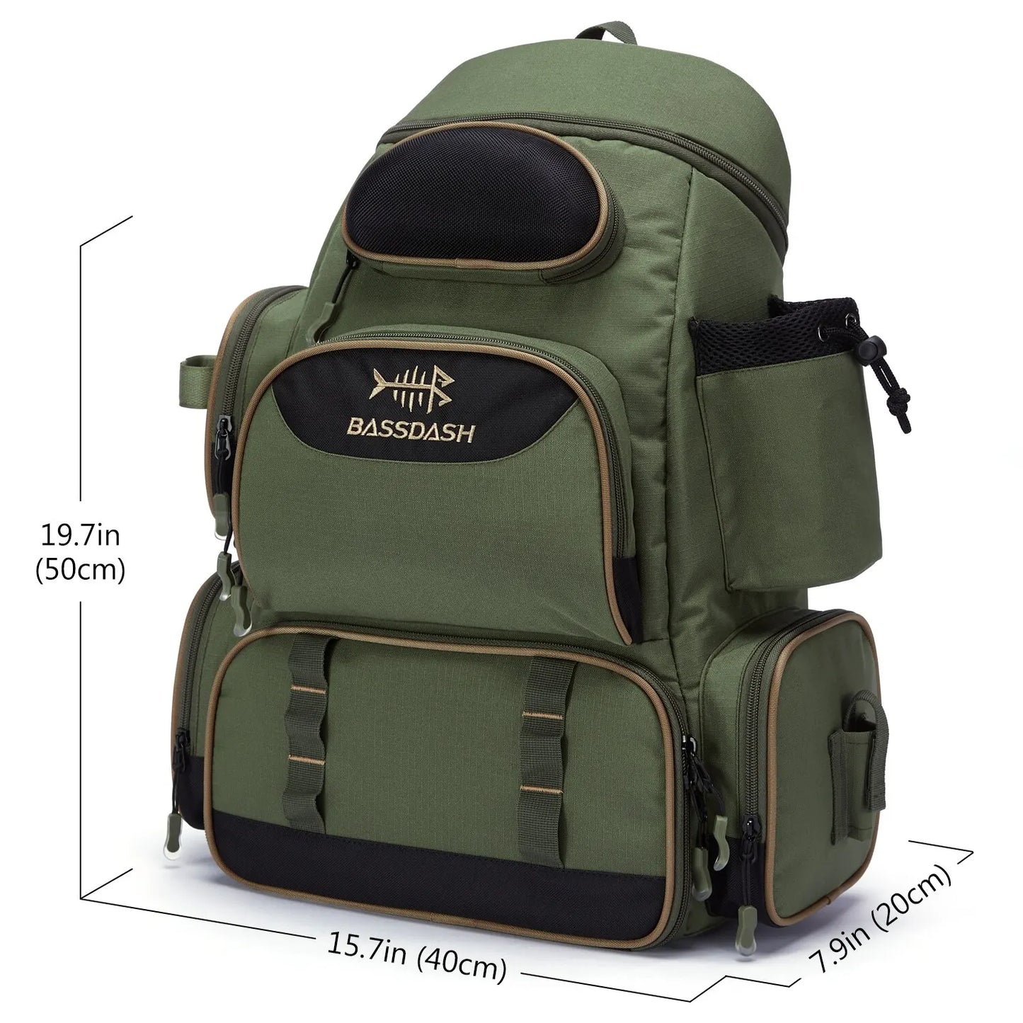 Mochila Táctica de Pesca Bassdash – Versatilidad, Resistencia y Organización Total