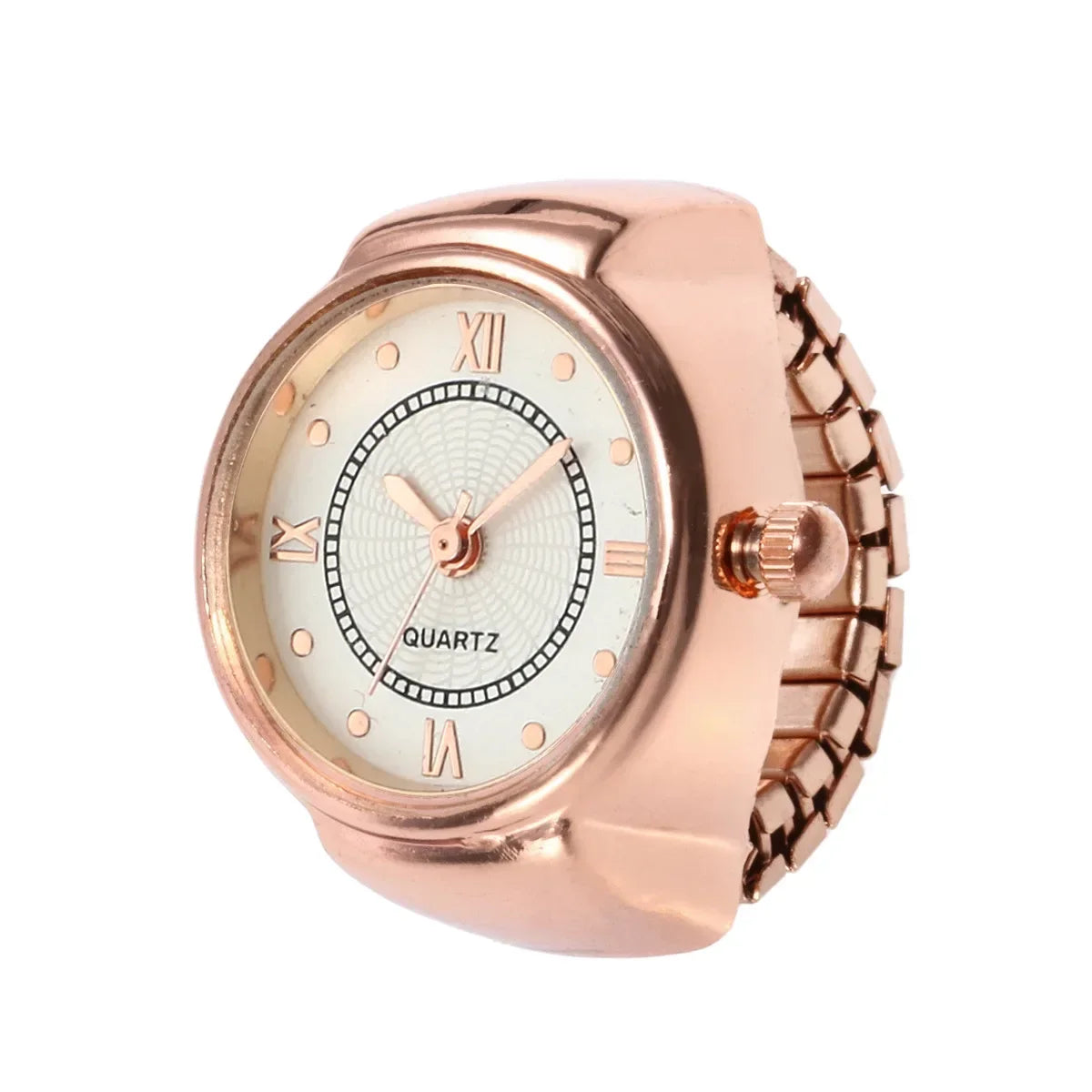 Anillo Reloj Ajustable – Elegancia y Estilo con Función Útil