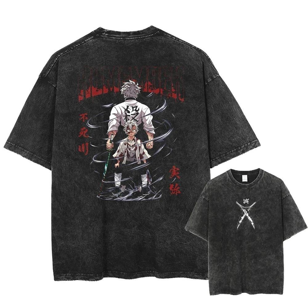 Polera oversize Demon Slayer