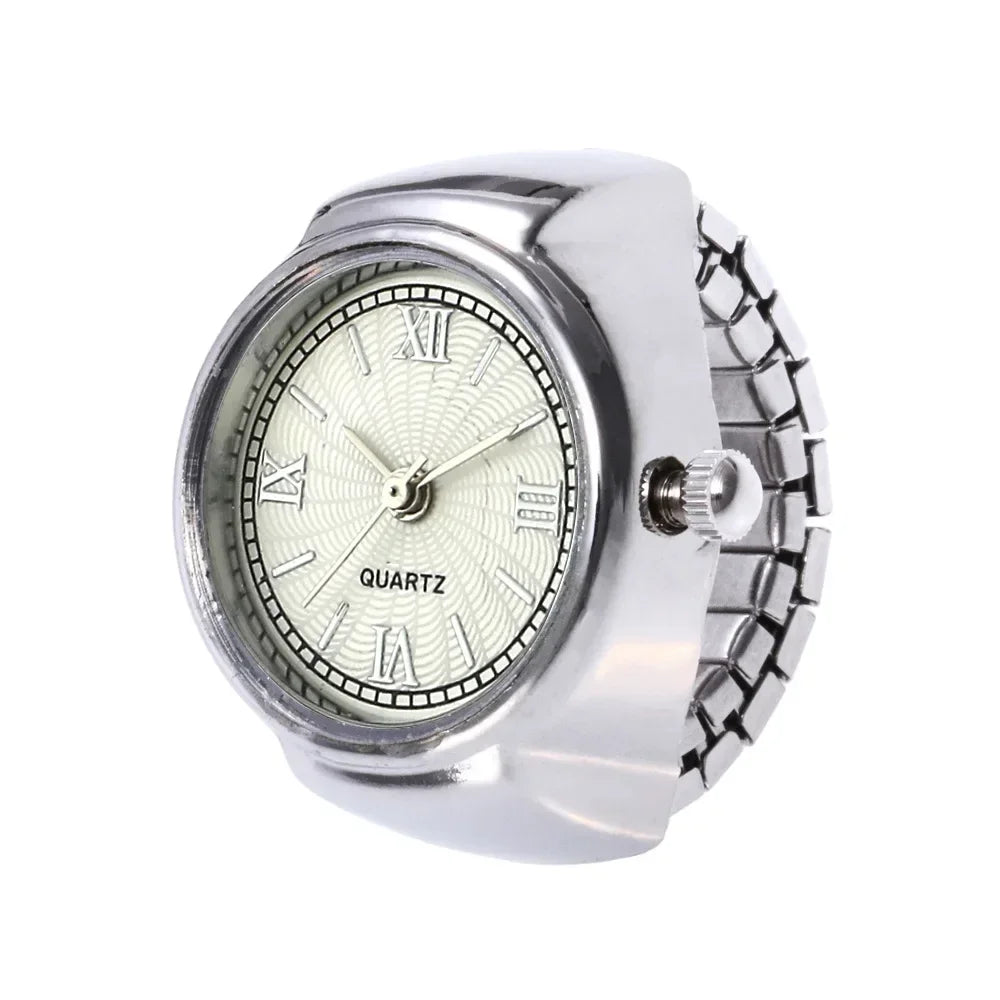 Anillo Reloj Ajustable – Elegancia y Estilo con Función Útil