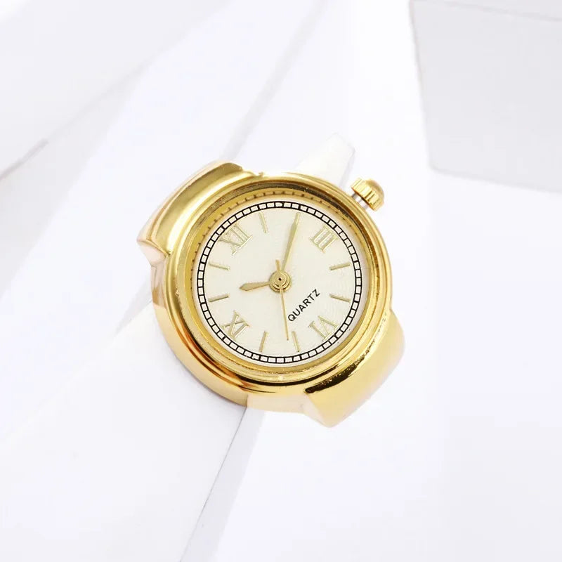 Anillo Reloj Ajustable – Elegancia y Estilo con Función Útil