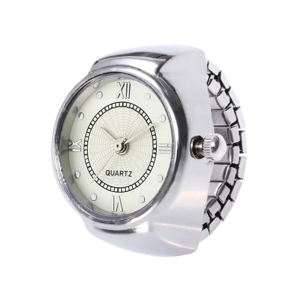 Anillo Reloj Ajustable – Elegancia y Estilo con Función Útil