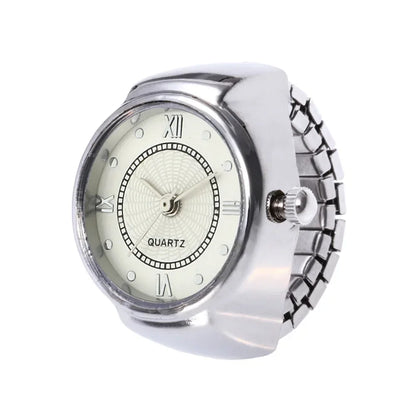 Anillo Reloj Ajustable – Elegancia y Estilo con Función Útil