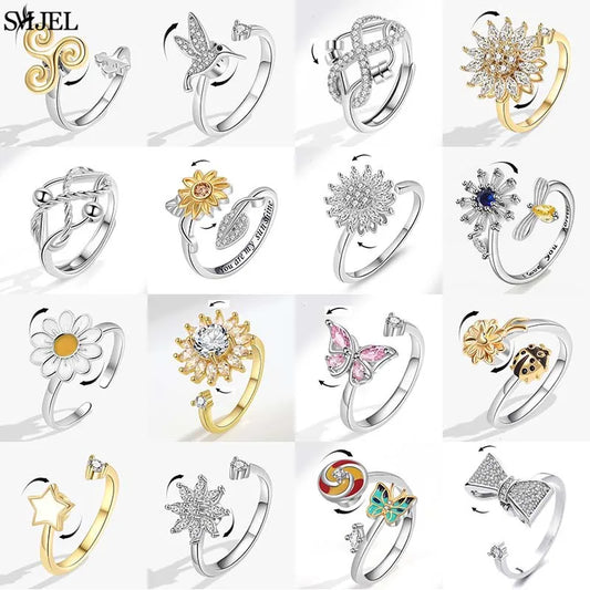 Anillo Anti-Estrés “Sunflower Spin”