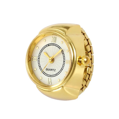 Anillo Reloj Ajustable – Elegancia y Estilo con Función Útil